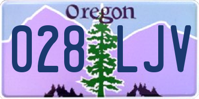 OR license plate 028LJV