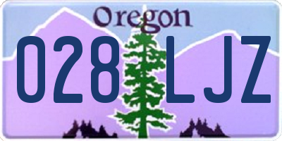OR license plate 028LJZ