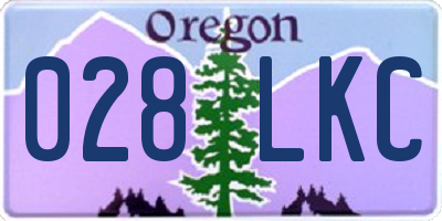 OR license plate 028LKC