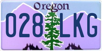 OR license plate 028LKG