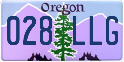 OR license plate 028LLG