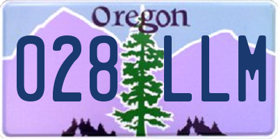 OR license plate 028LLM