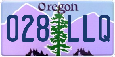 OR license plate 028LLQ