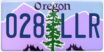 OR license plate 028LLR