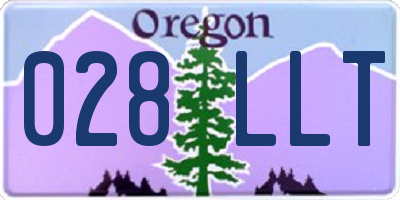 OR license plate 028LLT