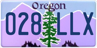 OR license plate 028LLX