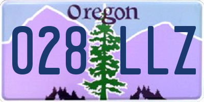 OR license plate 028LLZ