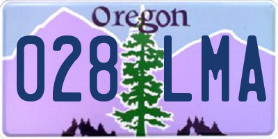 OR license plate 028LMA