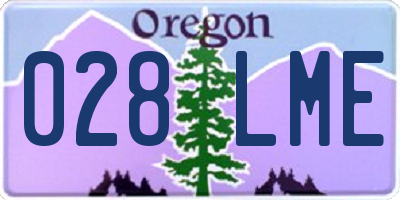 OR license plate 028LME