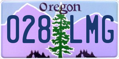 OR license plate 028LMG