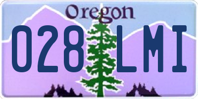 OR license plate 028LMI