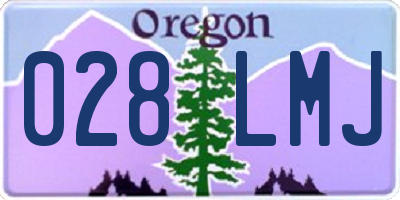 OR license plate 028LMJ