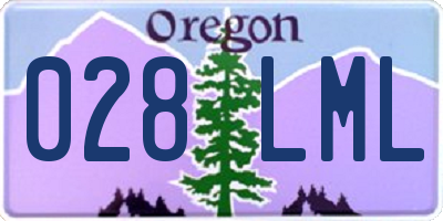 OR license plate 028LML