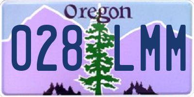 OR license plate 028LMM