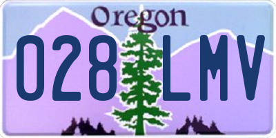 OR license plate 028LMV