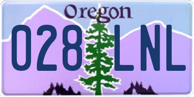 OR license plate 028LNL