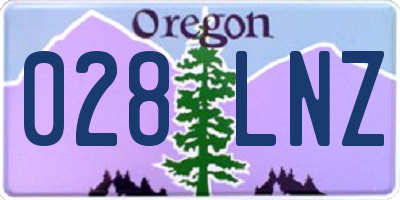 OR license plate 028LNZ