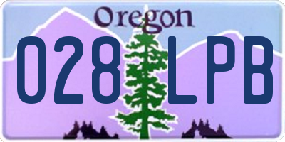 OR license plate 028LPB