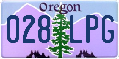 OR license plate 028LPG