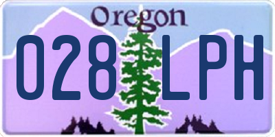 OR license plate 028LPH