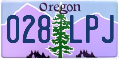 OR license plate 028LPJ