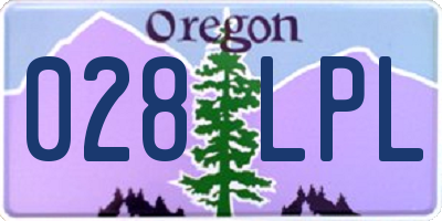 OR license plate 028LPL