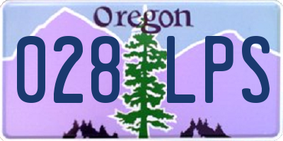 OR license plate 028LPS