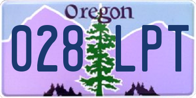 OR license plate 028LPT
