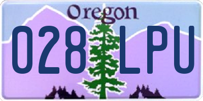OR license plate 028LPU