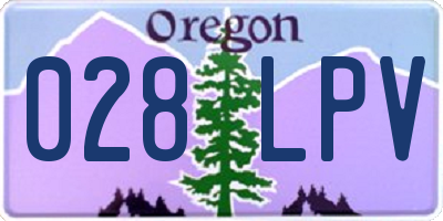 OR license plate 028LPV
