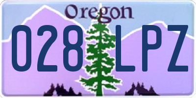 OR license plate 028LPZ
