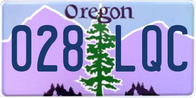 OR license plate 028LQC