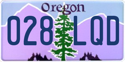OR license plate 028LQD
