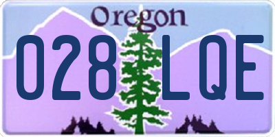 OR license plate 028LQE
