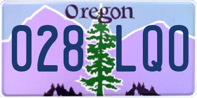 OR license plate 028LQO