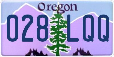 OR license plate 028LQQ