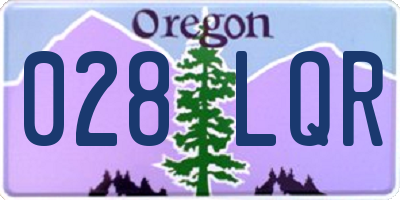 OR license plate 028LQR