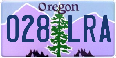 OR license plate 028LRA