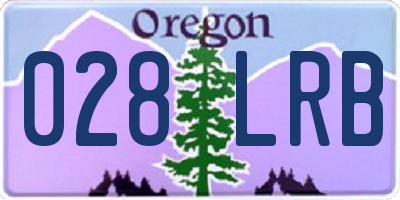 OR license plate 028LRB