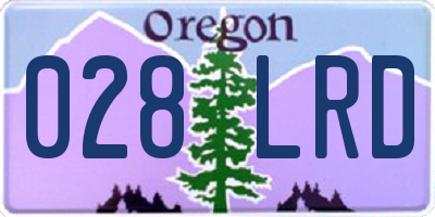 OR license plate 028LRD