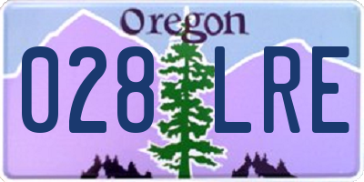 OR license plate 028LRE