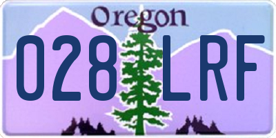 OR license plate 028LRF