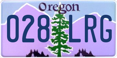OR license plate 028LRG