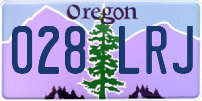OR license plate 028LRJ