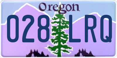 OR license plate 028LRQ