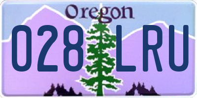 OR license plate 028LRU
