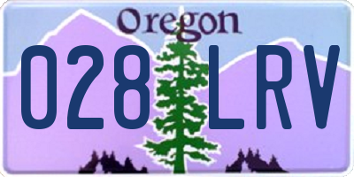 OR license plate 028LRV