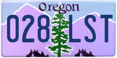 OR license plate 028LST