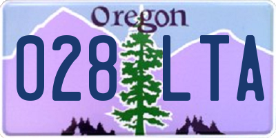 OR license plate 028LTA