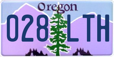 OR license plate 028LTH